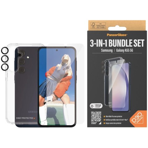 PANZERGLASS HardCase Samsung A55 5G D3O 3xMilitary Grade 0470