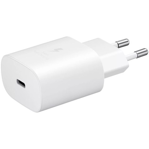 SAMSUNG 25W Super Fast Charging USB-C Wall Charger White (cable not included)