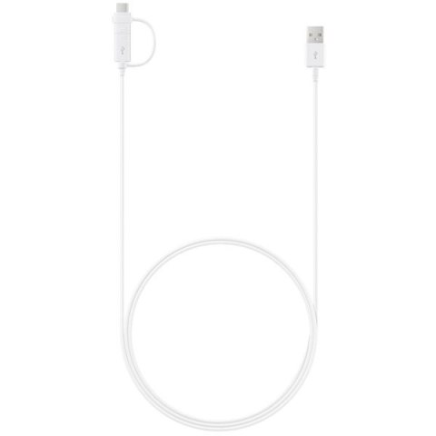 SAMSUNG Data Cable Combo (2 in 1, USB Type-C & Micro USB, 1.5 m) - White