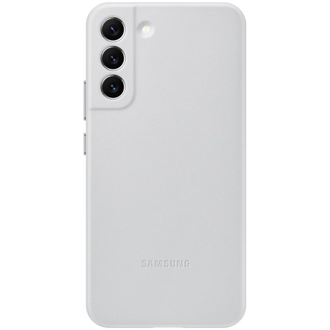 SAMSUNG Galaxy S22+ Leather Cover Light Gray