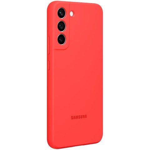 SAMSUNG Galaxy S22+ Silicone Cover Coral Red