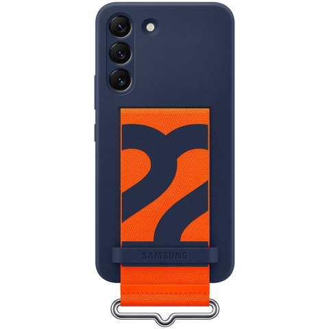 SAMSUNG Galaxy S22+ Silicone Cover With Strap Navy