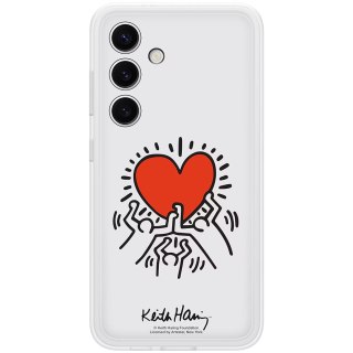 SAMSUNG Galaxy S24 FlipSuit Case White (includes White Keith HaRing plate)