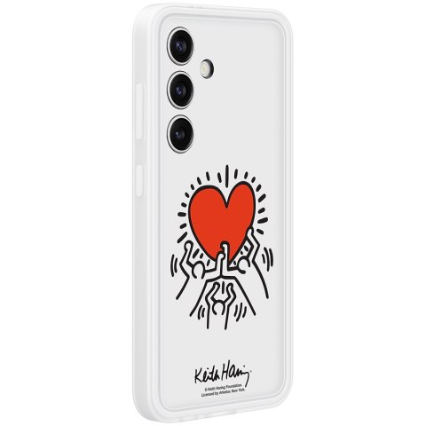 SAMSUNG Galaxy S24 FlipSuit Case White (includes White Keith HaRing plate)