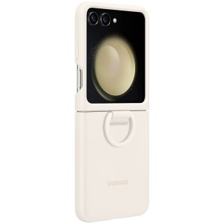 SAMSUNG Galaxy Z Flip5 Silicone Cover With Ring Cream