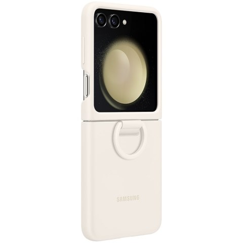 SAMSUNG Galaxy Z Flip5 Silicone Cover With Ring Cream