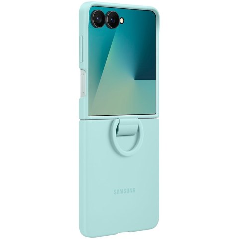SAMSUNG Galaxy Z Flip7 Ring Case (Silicone) Mint