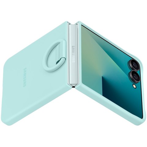 SAMSUNG Galaxy Z Flip7 Ring Case (Silicone) Mint