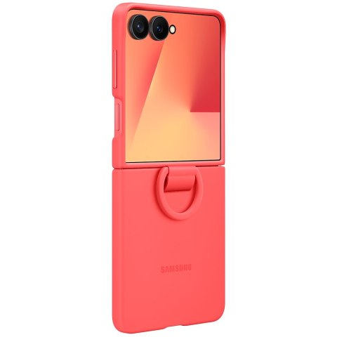 SAMSUNG Galaxy Z Flip7 Ring Case (Silicone) Red