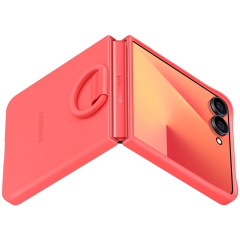 SAMSUNG Galaxy Z Flip7 Ring Case (Silicone) Red