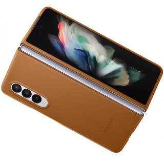 SAMSUNG Galaxy Z Fold3 Leather Cover Camel
