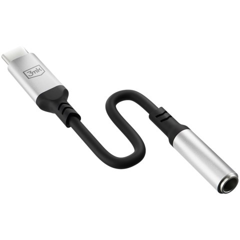 3MK Adapter 3MK 3,5mm JACK - USB c Black