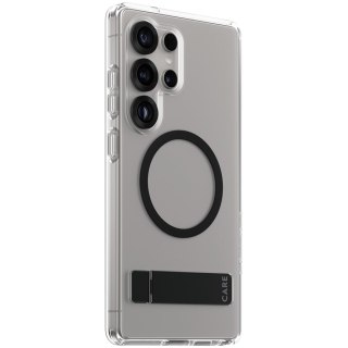 PANZERGLASS CARE Feature Black Kickstand QI S25 Ultra Transparent