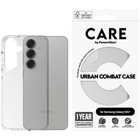 PANZERGLASS CARE Flagship Urban Combat S25+ Transparent