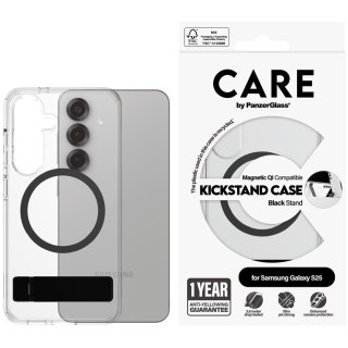 PANZERGLASS CarE Feature Black KickStand QI S25 Transparent