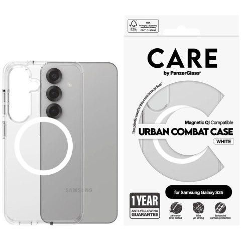 PANZERGLASS CarE Flagship Urban Combat QI S25 Transparent-White