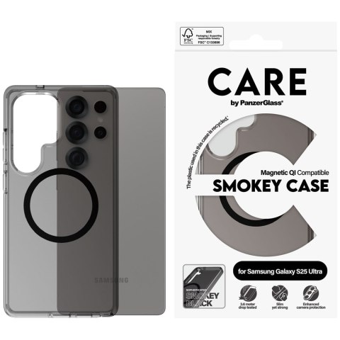 PANZERGLASS CarE Flagship Urban Combat QI Smokey S25 Ultra Black