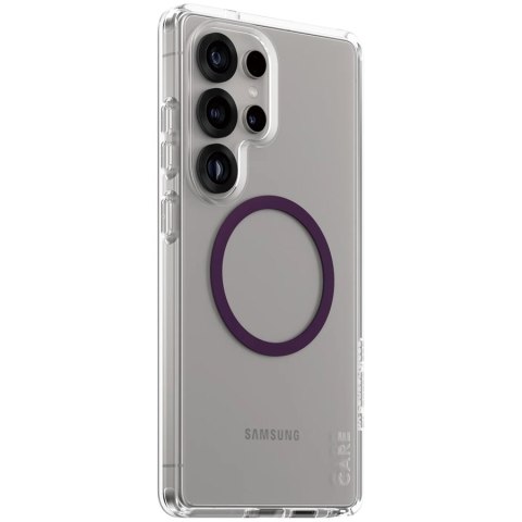 PANZERGLASS Urban Combat Case Transparent w. Plum Purple Qi Compatible SAMSUNG Galaxy S25 Ultra