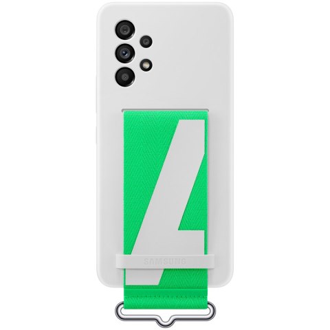 SAMSUNG Galaxy A53 Silicone Cover With Strap White