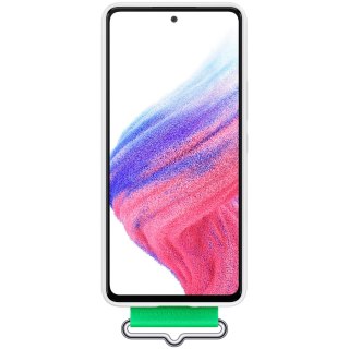 SAMSUNG Galaxy A53 Silicone Cover With Strap White