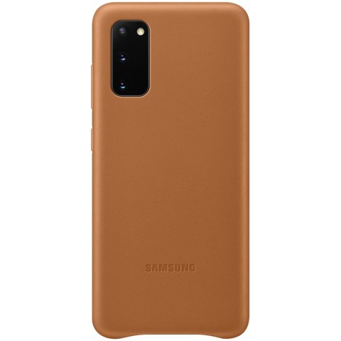 SAMSUNG Galaxy S20 Leather Cover Brown