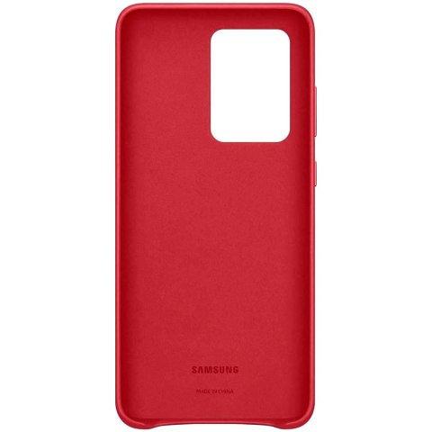 SAMSUNG Galaxy S20 Ultra Leather Cover Red