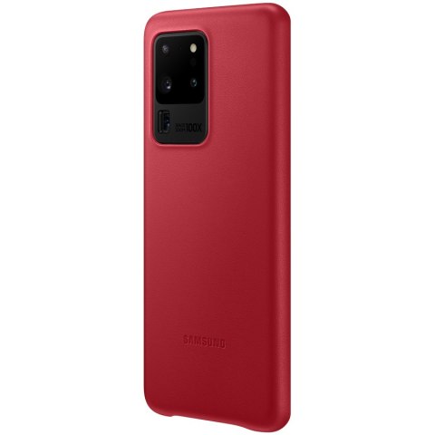 SAMSUNG Galaxy S20 Ultra Leather Cover Red