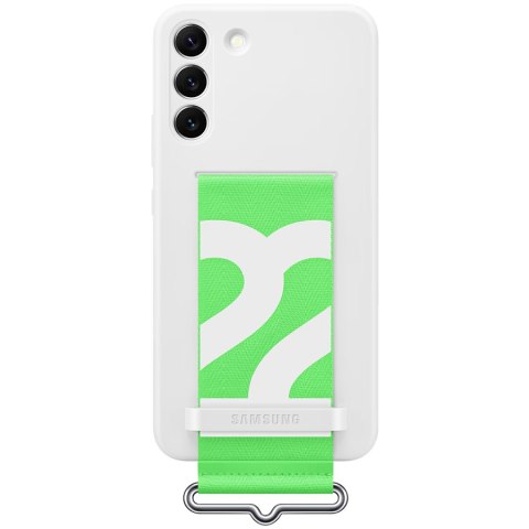 SAMSUNG Galaxy S22+ Silicone Cover With Strap White