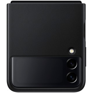 SAMSUNG Galaxy Z Flip3 Leather Cover Black