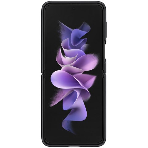 SAMSUNG Galaxy Z Flip3 Leather Cover Black