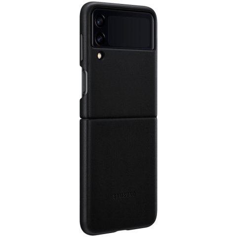 SAMSUNG Galaxy Z Flip3 Leather Cover Black