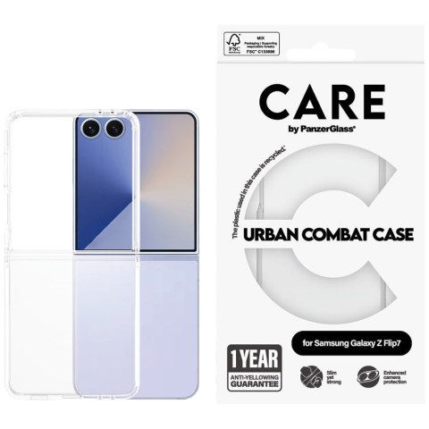 PANZERGLASS CarE Flagship Urban Combat Z Flip 7 Transparent