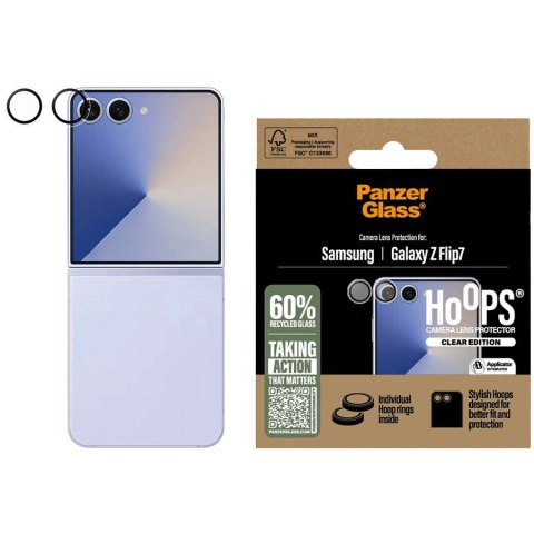 PANZERGLASS Hoops Camera Sam Z Flip7 Camera Lens Protector Black