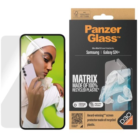 PANZERGLASS Ultra-Wide Fit Sam S24+ S926 D3O Screen Protection 7354 w. EasyAligner