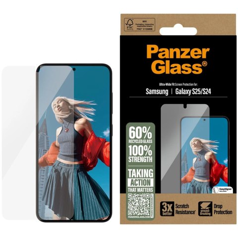 PANZERGLASS Ultra-Wide Fit Sam S25