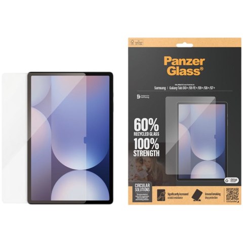 PANZERGLASS E2E Super+ Samsung Tab S7+ T976 Case Friendly
