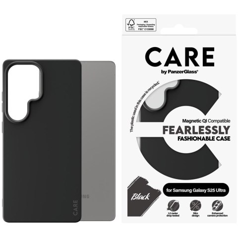 PANZERGLASS Case Black w. Qi Compatible SAMSUNG Galaxy S25 Ultra