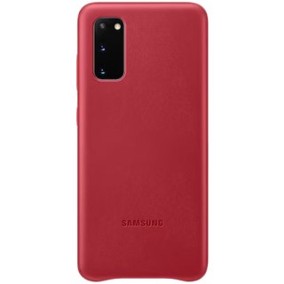 SAMSUNG Galaxy S20 Leather Cover Red