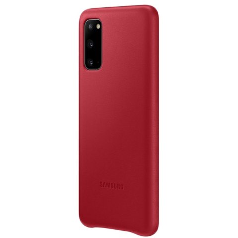 SAMSUNG Galaxy S20 Leather Cover Red