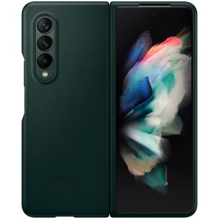 SAMSUNG Galaxy Z Fold3 Leather Cover Green